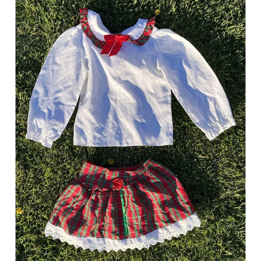 Vintage Disney Winnie the Pooh Christmas Outfit‎ Set 90s